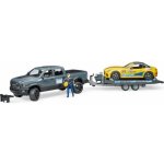 Bruder 2504 Terénní auto RAM přepravník závodní auto řidič – Zboží Dáma