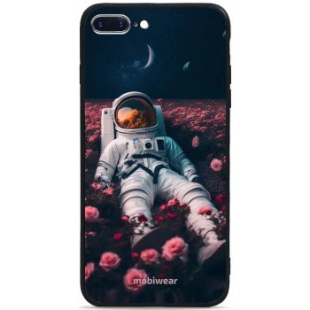 Pouzdro Mobiwear Glossy Apple iPhone 8 Plus - G002G Astronaut v růžích