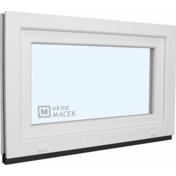 KNIPPING Plastové okno - 70 AD, 900x600 mm, S, bílá Sklo: čiré