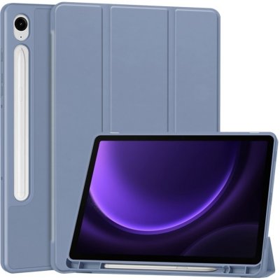 Protemio Leather Zaklápací kryt Samsung Galaxy Tab S9 FE 66573 fialový – Zboží Mobilmania