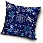 TipTrade vánoční povlak Ledové vločky 40 x 40 cm – Sleviste.cz