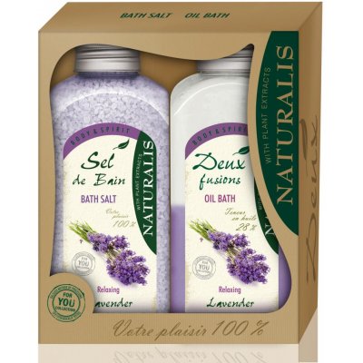 Naturalis Lavender koupelová pěna 800 ml + sůl 1 kg dárková sada – Zboží Mobilmania