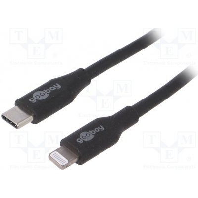 Goobay 39447 USB 2.0, vidlice Apple Lightning, USB C vidlice, 2m, černý – Zboží Živě