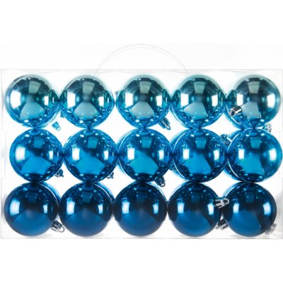 LIVARNO home Vánoční ozdoby, 30 kusů (modrá/tmavě modrá/tyrkysová) – Zboží Mobilmania