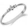 Prsteny Lillian Vassago prsten zdobený zirkony bílé zlato LLV98 GR067W