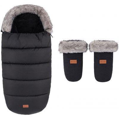 Petite&Mars zimní set Comfy 4v1 + rukavice Furry Forever Black – Hledejceny.cz