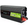 Měnič napětí do auta Green Cell Power Inverter LCD s displejem 12V/230V, 500W/1000W, čistá sinusoida INVGC12P500LCD