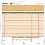 Optys 1079 Dodací list 20 x 21cm – Zboží Živě