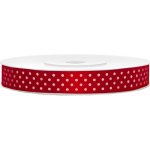 Partydeco Stuha saténová 12mm 25m červená – Zboží Dáma
