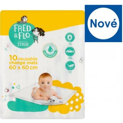 Tesco Fred & Flo podložky 60 x 60 cm 10 ks – Zboží Dáma
