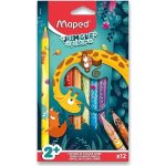 Maped Pastelky Jumbo Jungle Fever trojhranné 863700 12 ks – Zboží Živě