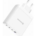 Nabíječka Swissten SWISSTEN CORE GaN 100W síťový adaptér, 4portový, 2x USB-C PD 100W + 1x USB-C PD 20W + 1x US | Zboží Auto