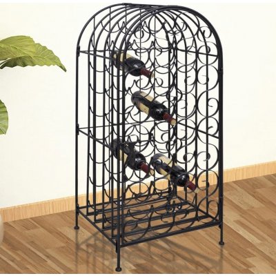 vidaXL Stojan na víno na 35 lahví, kovový , typ A – Zboží Dáma