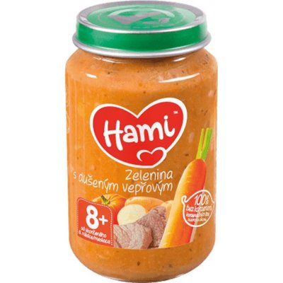 Hami Zelenina s dušeným vepřovým 200 g – Zboží Dáma