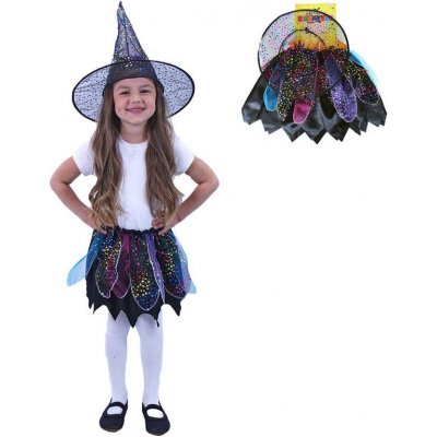 halloween čarodějnice sukýnka tutu + klobouk