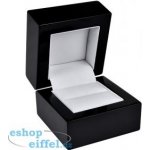 JK Box Černá dřevěná krabička na prsten BB-2/A25 – Zboží Mobilmania