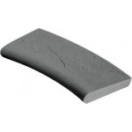 Bazénový lem Presbeton Borneo oblouk R 0,5 550/379x220x55/47 mm reliéfní černý – Sleviste.cz