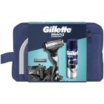 GILLETTE MACH3 Charcoal taška -Strojek + 2 NH + gel na holení 200 ml dárkové balení – Hledejceny.cz