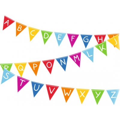 Abeceda vlajka 400 cm x 16 cm – Zbozi.Blesk.cz