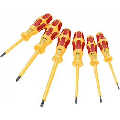 Wera 051575 Elektrikářské šroubováky Kraftform 1060 i/1062 i/6 VDE (Sada 6 dílů) – Sleviste.cz