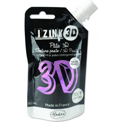 IZINK Reliéfní pasta 3D amethyst, perleťová fialová 80 ml – Zboží Dáma