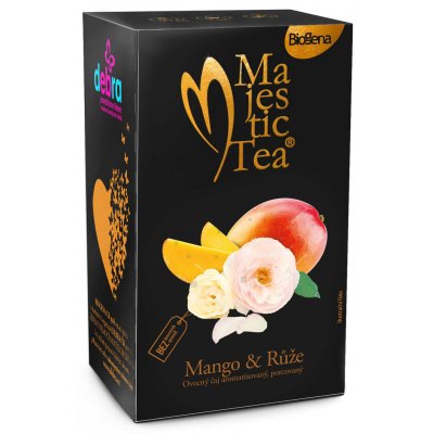 Biogena Čaj Majestic Tea Mango & Růže 20 x 2,5 g – Zboží Mobilmania