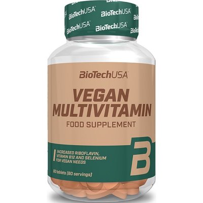 BioTechUSA Vegan Multivitamin komplexní multivitamín s minerály 90 g – Hledejceny.cz