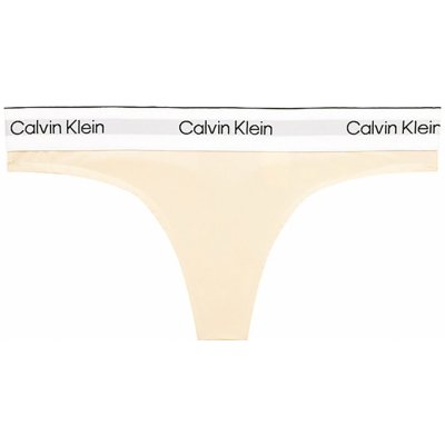 Calvin Klein Modern Cotton Nat Thong žlutá – Zboží Mobilmania