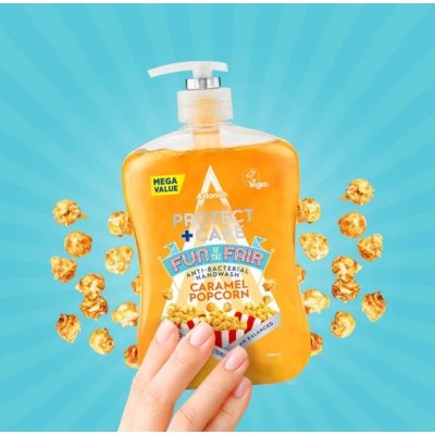 Astonish Care+ Protect mýdlo na ruce s vůní Caramel Popcorn 600 ml – Zboží Mobilmania