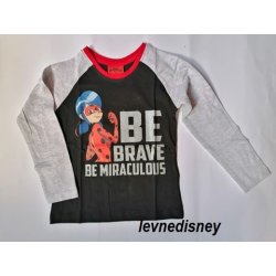 Kouzelná Beruška dívčí tričko DR BE Brave šedé