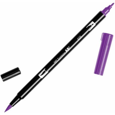 Oboustranný štětcový fix Tombow ABT DUAL - fialová Barva: 623 - Purple Sage – Zboží Dáma