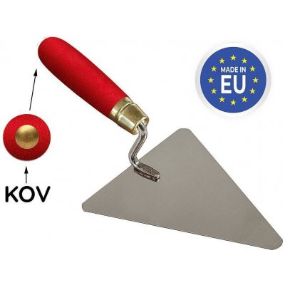 Lžíce Strend Pro Premium, s dřevěnou rukojetí a kovovým zakončením, zednická, trojúhelník, 200 mm, 1 – Hledejceny.cz