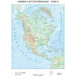 L.A.C. Severní Amerika - nástěnná mapa fyzická/politická 140 x 98 cm Varianta: bez rámu v tubusu, Provedení: laminovaná mapa v lištách – Zbozi.Blesk.cz