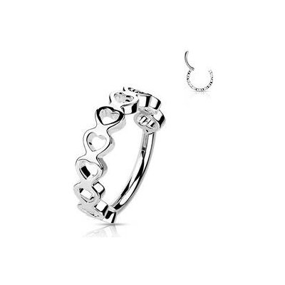Šperky4U piercing kruh segment K01061ST-1210 – Zbozi.Blesk.cz