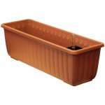 Plastia Samozavlažovací truhlík SIESTA LUX 40x20x19 cm terakota – Hledejceny.cz