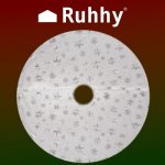 Ruhhy 22223 Deka pod vánoční stromeček 78 cm bílostříbrná – Zboží Mobilmania