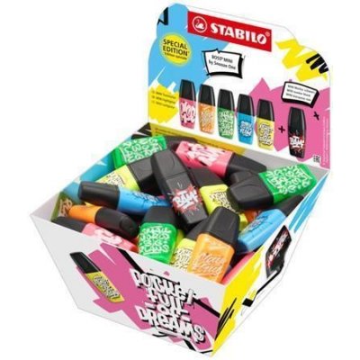 Stabilo 07/50-10 Boss Mini Snooze One displej mix barev 2-5 mm 50 ks – Zboží Dáma