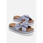 Stylové pantofle na vyvýšené platformě A15 blue – Sleviste.cz