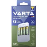 Varta Eco Charger Pro Recycled + 4x AA 2100 mAh 57683101121 – Zboží Živě