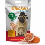 JK ANIMALS Meat Snack Chicken & Cod Rolls sušené kuřecí maso a treska 80 g – Zbozi.Blesk.cz