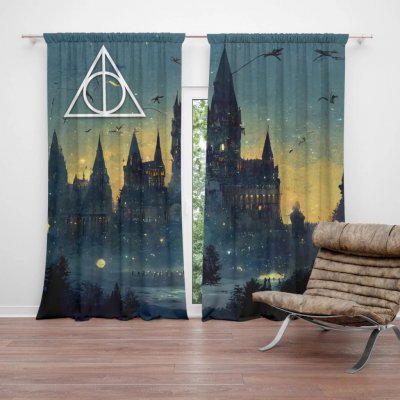 Sablio Závěs Noční Bradavice: 2ks 140x250cm – Hledejceny.cz