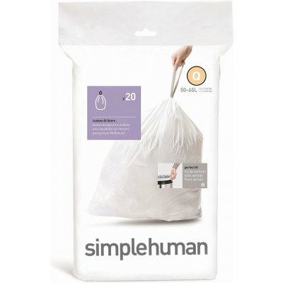 Simplehuman Sáčky 50-65 L typ Q zatahovací 20ks v balení 35µm – Sleviste.cz