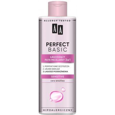 AA Perfect Basic micelárna voda 3v1 Sensitive 200 ml