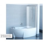 Ravak CVSK1 Rosa 140/150 R satin+Transparent, pravá 7QRM0U00Y1 – Zboží Mobilmania