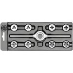 Bučovice Tools 340 129 Závitové kruhové čelisti v sadě MINI-1, HSS (M3 - M12) – Hledejceny.cz