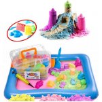 Kruzzel Magický kinetický písek 2000g + formičky + pískoviště – Zboží Mobilmania