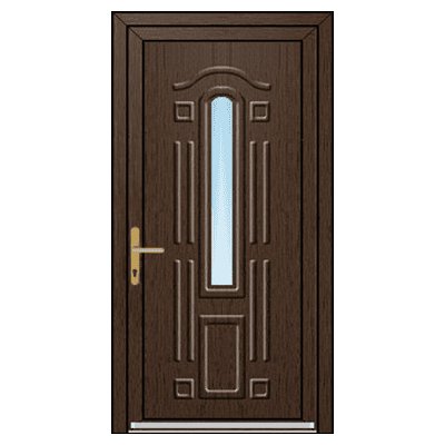 OknaDvereNaMiru.cz Vchodové plastové dveře 3D Dea 1 85 x 195 cm – Zboží Mobilmania