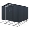 Zahradní domek IWHome Ares C 5,29 m² antracit + podlahová konstrukce Ares C IWH-10230003 + IWH-10240003