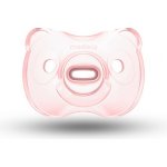 Medela Baby Soft Silicone Dudlík růžová a transparentní 2ks – Zboží Dáma