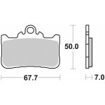 Brzdové destičky SBS přední HONDA CB 750 Hornet rok 23-25 | Zboží Auto